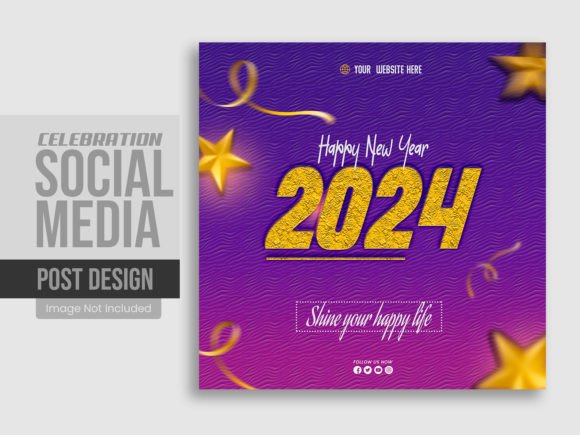 Create Stunning Visuals: New Year Social Media Post Template