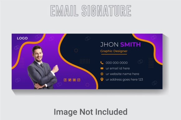 Creative Email Signature Template: Professional Branding Design