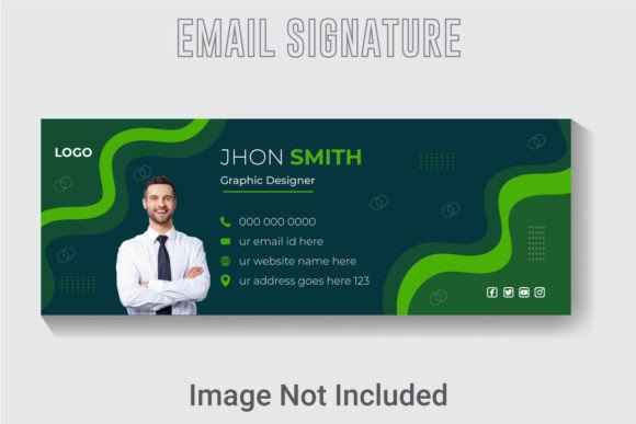 Email Signature Vector Design Template: Polished Digital Identity
