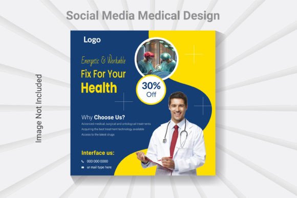 Professional Medical Clinic Social Media Design Kit