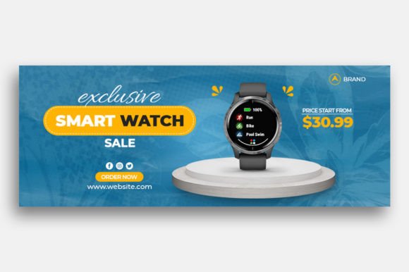 Smart Watch Sale Facebook Cover