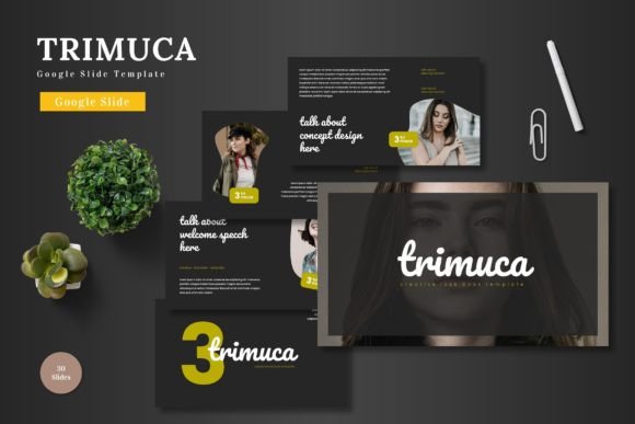 Trimuca: Modern Google Slides Template for Polished Presentations
